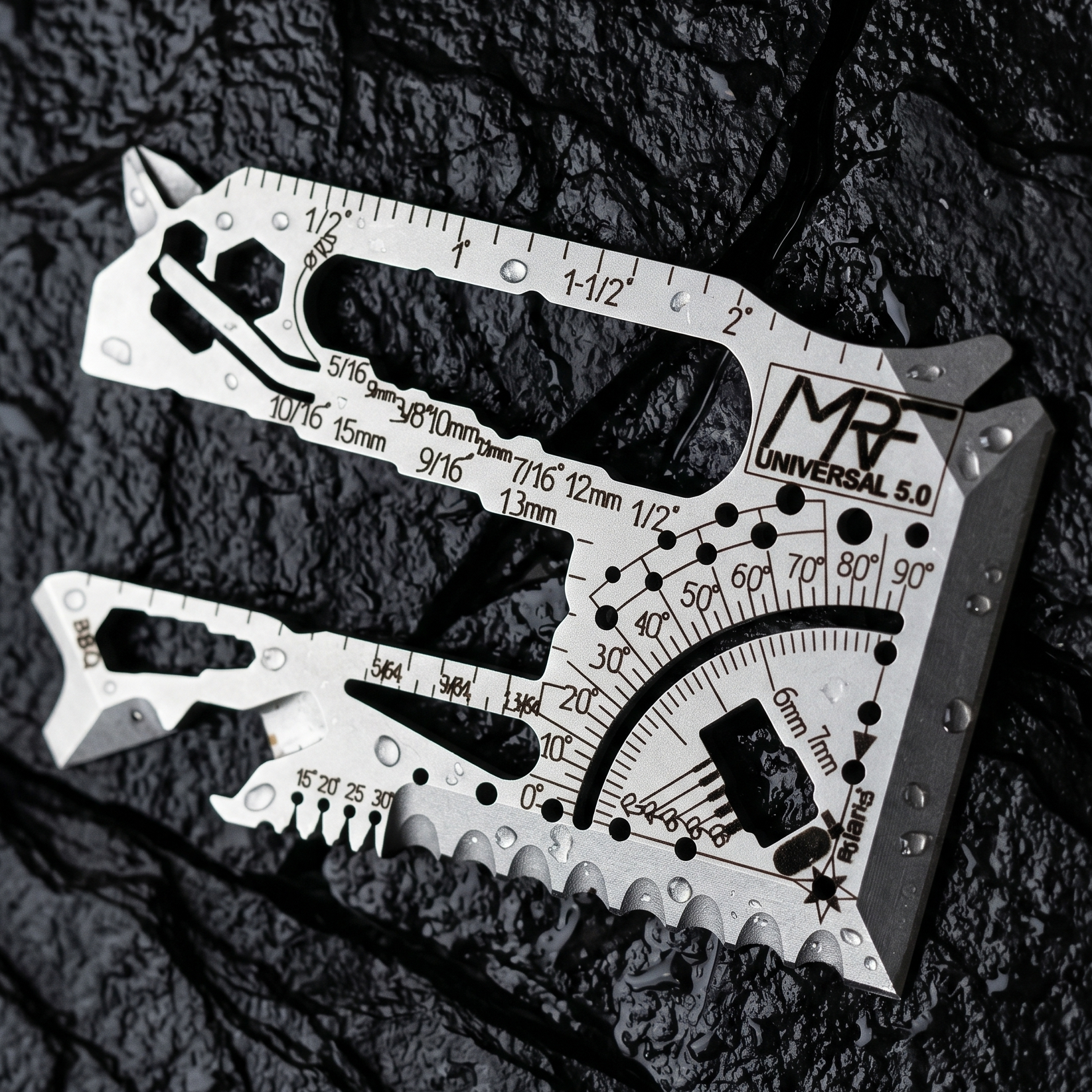 EARTH CARD ユーティリティカード Universal 5.0 | 70-in-1 Card Multitool | Titanium & 440C – MRF.Tools