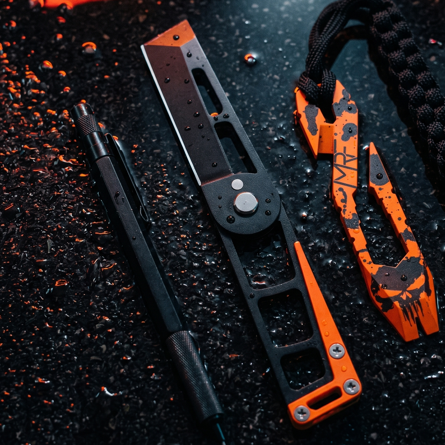 MRF Fold rotate-lock mechanism close-up — patented MRF locking system — Designed in Ukraine
