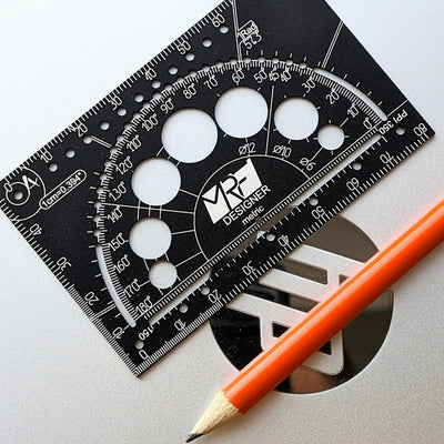 Designer: Wallet Drafting Tool | Ruler, Protractor & Compass
