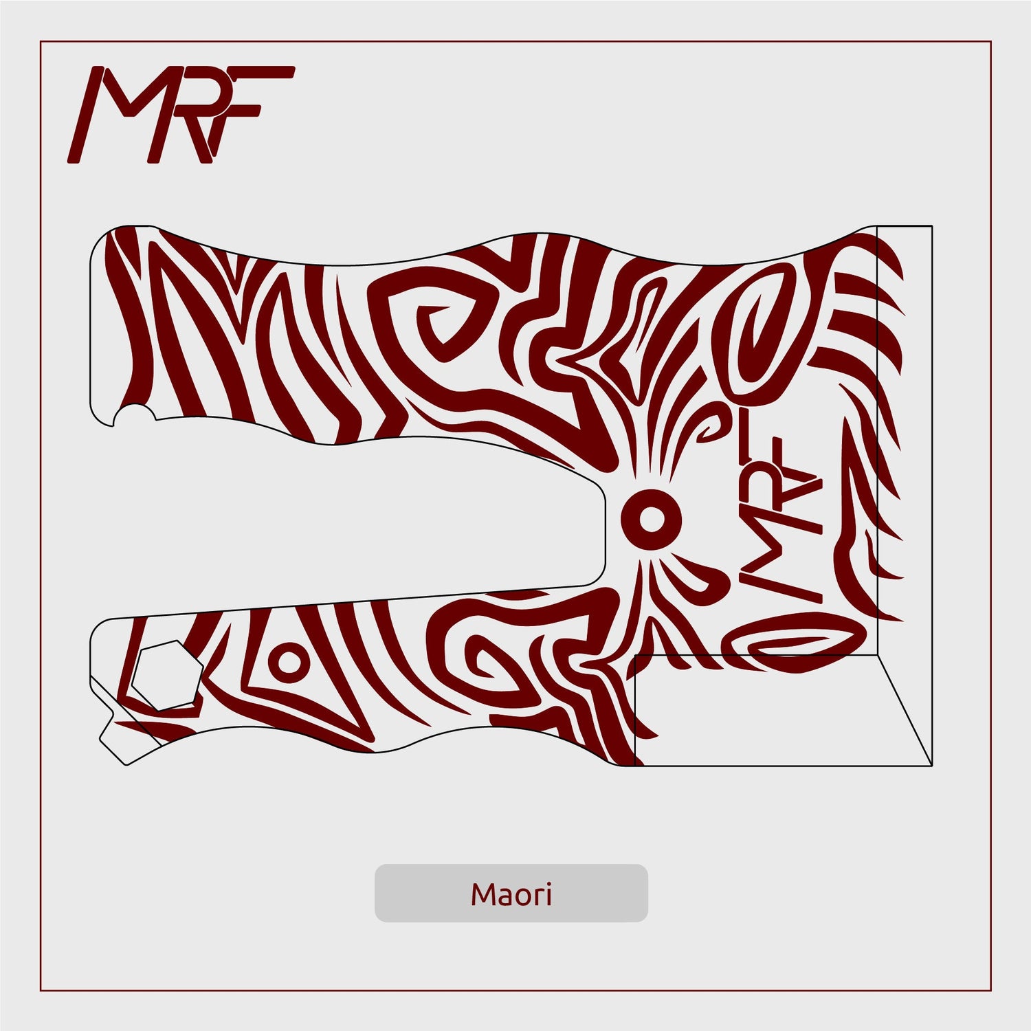 Card Knife Tattoo - Maori tribal design