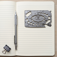 OfficeWorker black PVD card tool for office and travel — Designed in Ukraine
