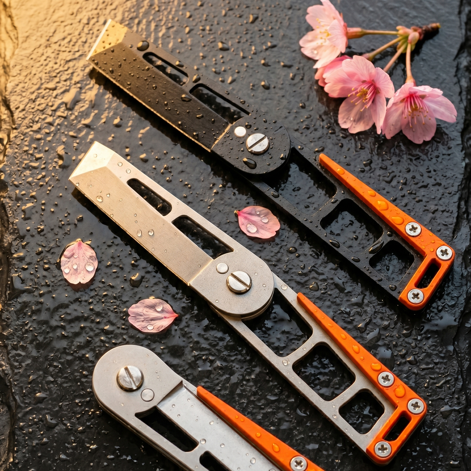 MRF Fold — folding knife with unique Rotate Lock mechanism — 440C steel and titanium — Designed in Ukraine