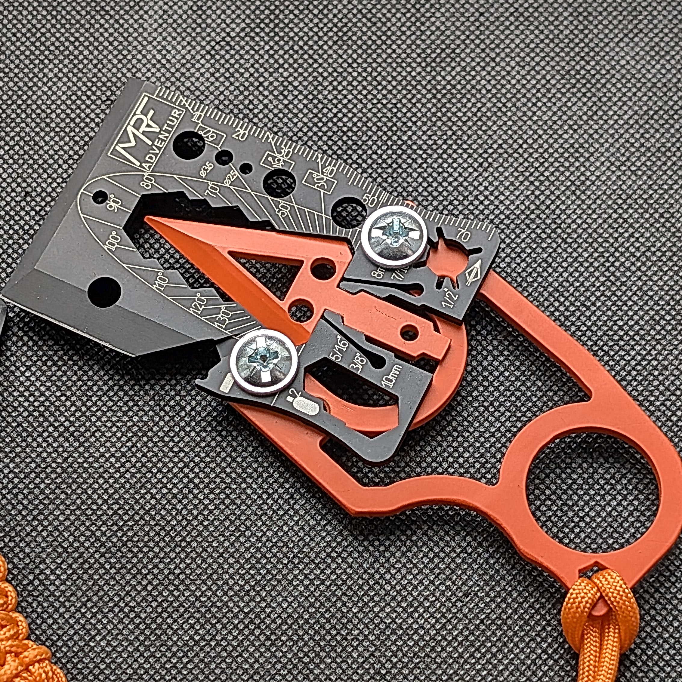 スローライフ Tripper AB & Accublade XTR Survival Card Multitool | Adventur — Titanium & 440C Steel – MRF.Tools