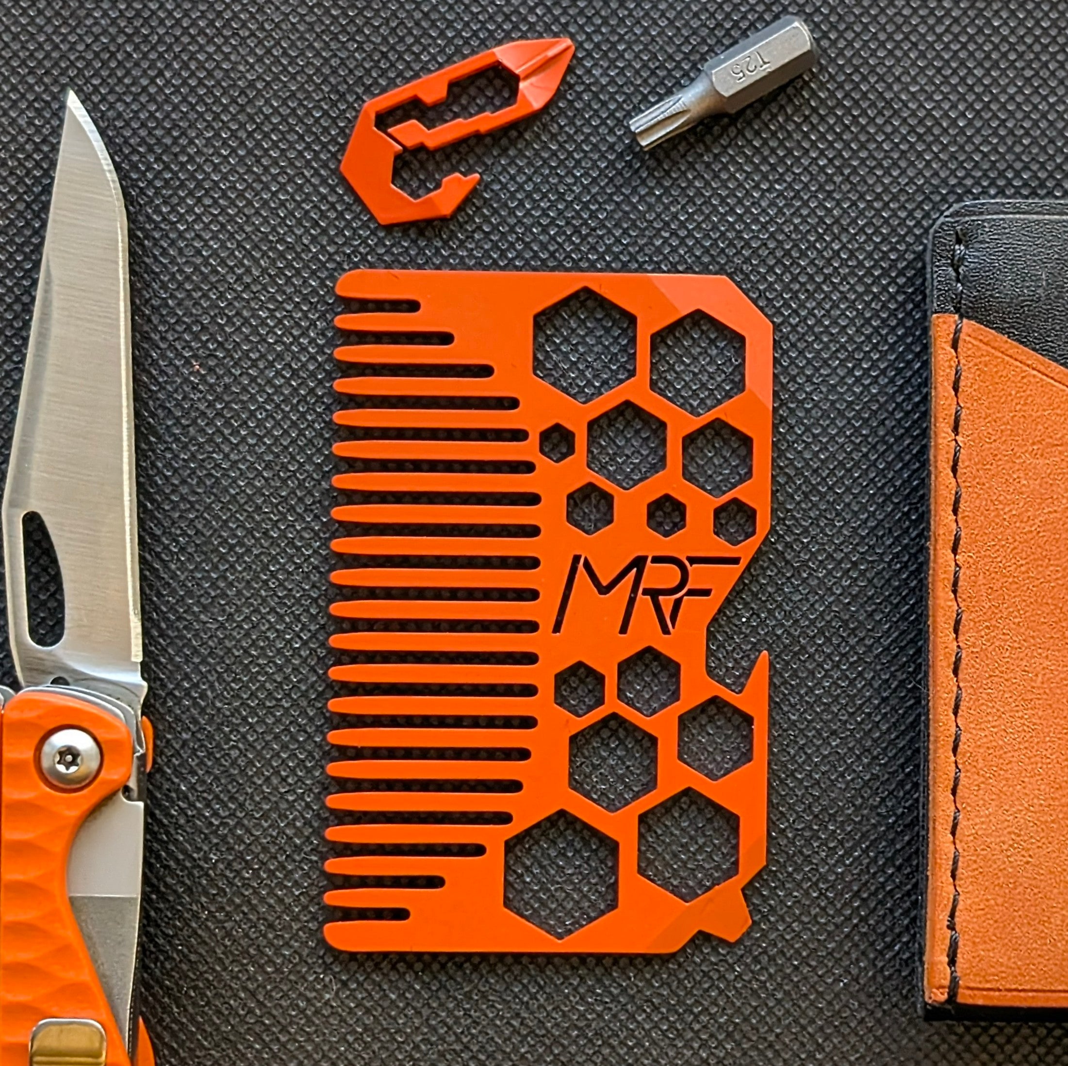 Lumberjack | Titanium EDC Wallet Comb | MRF Tools – MRF.Tools