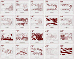 Card Knife Tattoo - design closeup