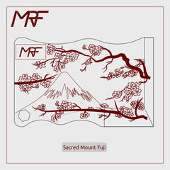 Card Knife Tattoo - Sacred Mountain Fuji design