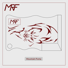 Card Knife Tattoo - Mountain Puma design