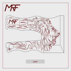 Card Knife Tattoo - Lion design