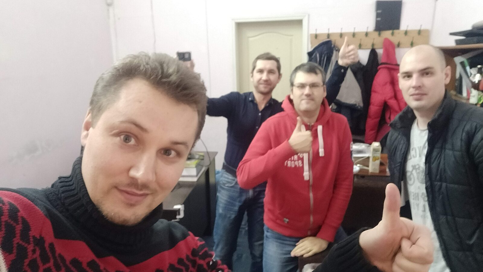 Team selfie, winter 2019